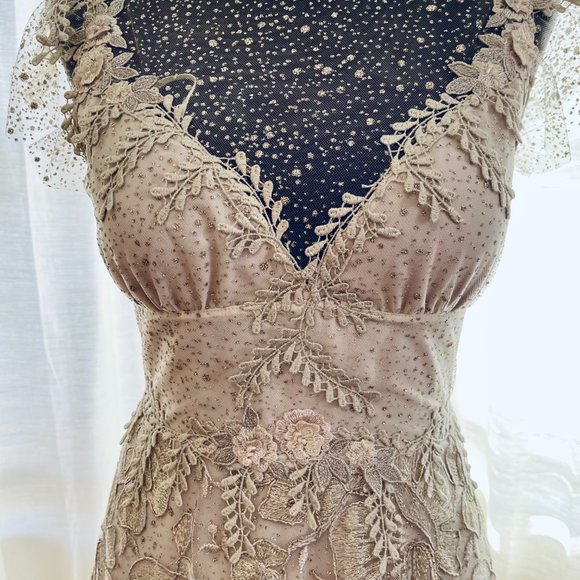 Custom Claire Pettibone Soleil Wedding Dress/Gown - Picture 7 of 8